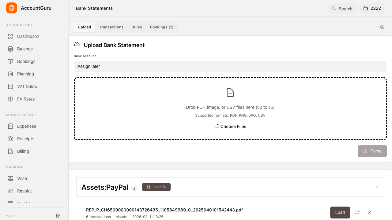 Bank Statement Scanner (AI)