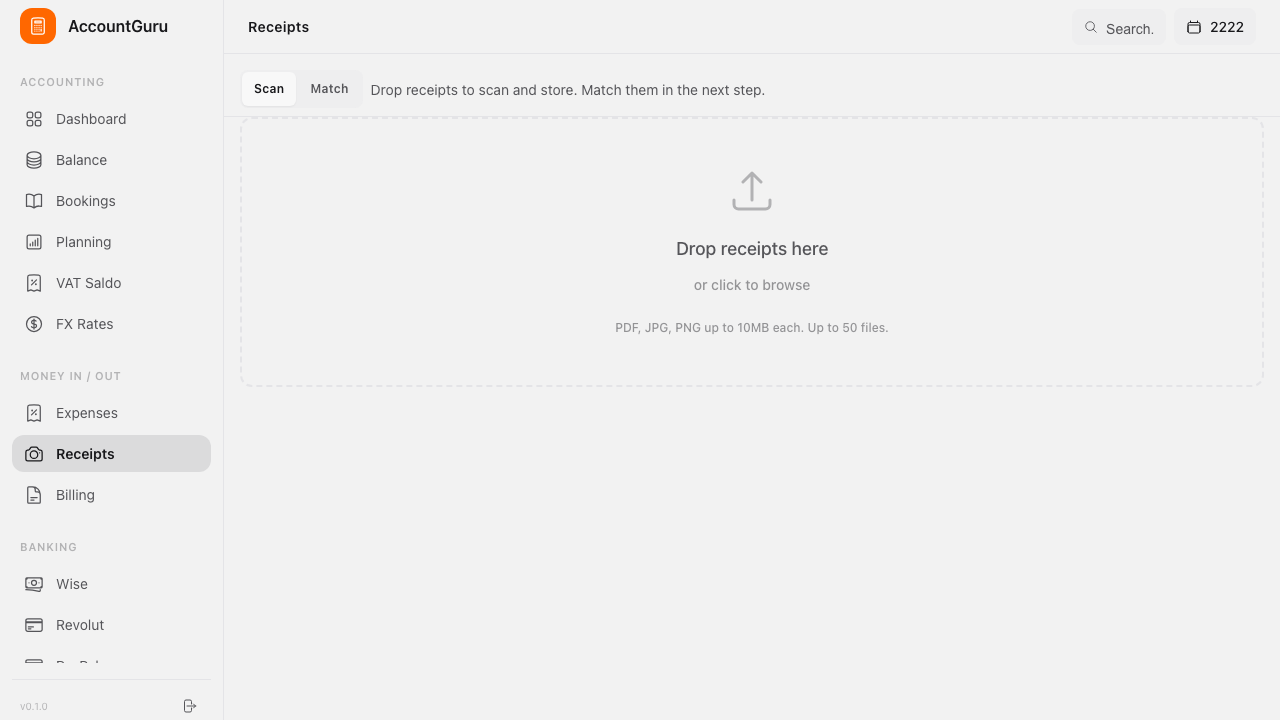 Batch Receipt Upload