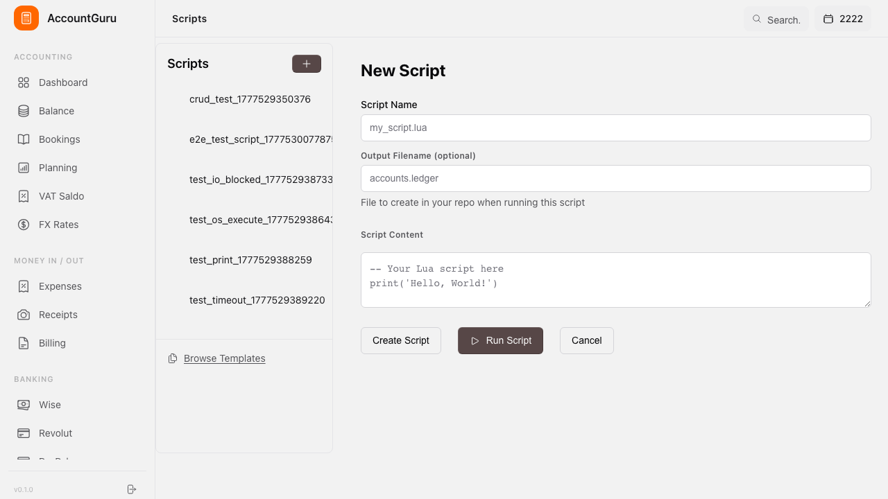 Script Editor